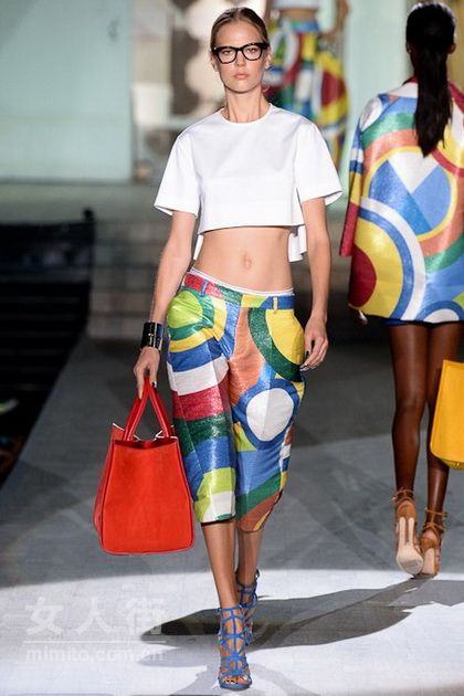 色彩幾何王國(guó) Dsquared2015春夏米蘭秀場(chǎng)
